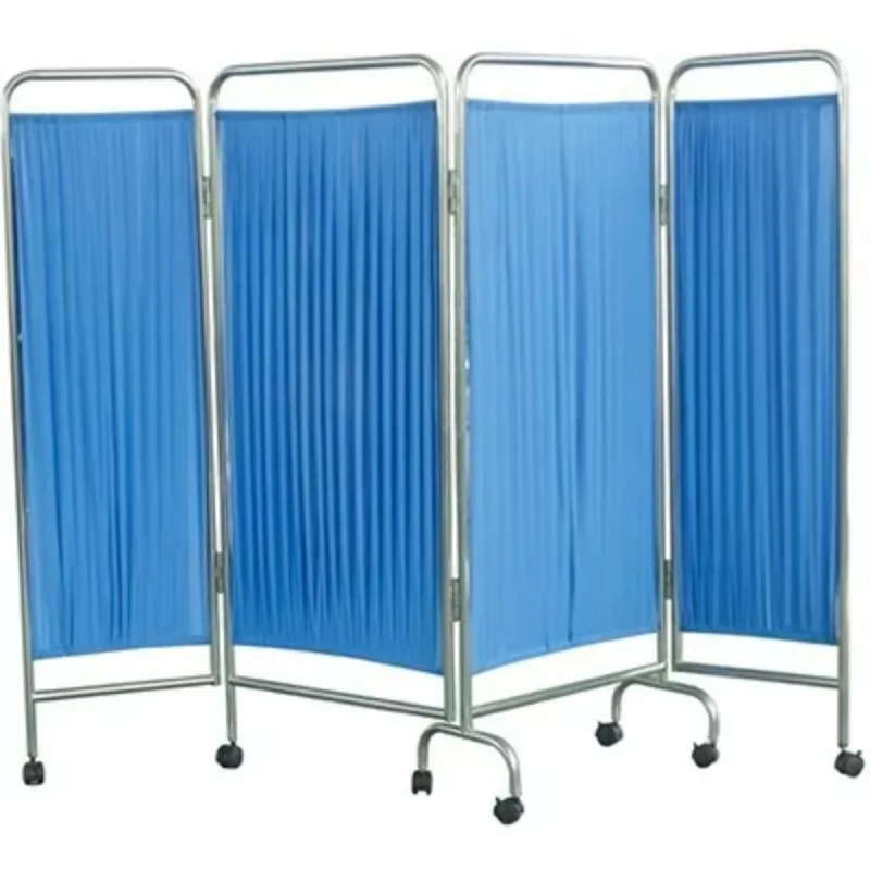 المرضى الطبيين 3 أضعاف شاشة الحرس سرير المستشفى شاشات جانبية الفولاذ المقاوم للصدأ #5