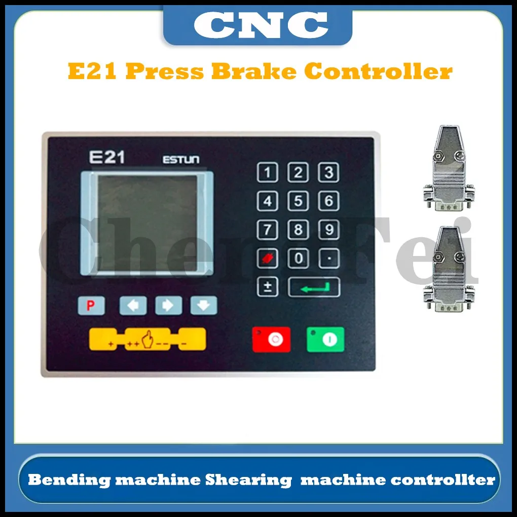 Imagem -06 - Sistema de Controle de Dobra Estun E21 Controlador de Máquina de Dobra Suporte Single-step Programação Multi-step Deslocamento Manual da Linha Central Novo