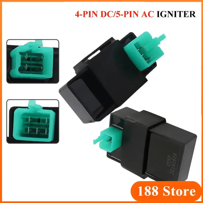 4 Pins DC 5 Pin AC CDI Ignition Box for Bike 90cc 100cc 110cc Pit Dirt ATV Quad Buggy Scooter Motorcycle Motorbike Motocross