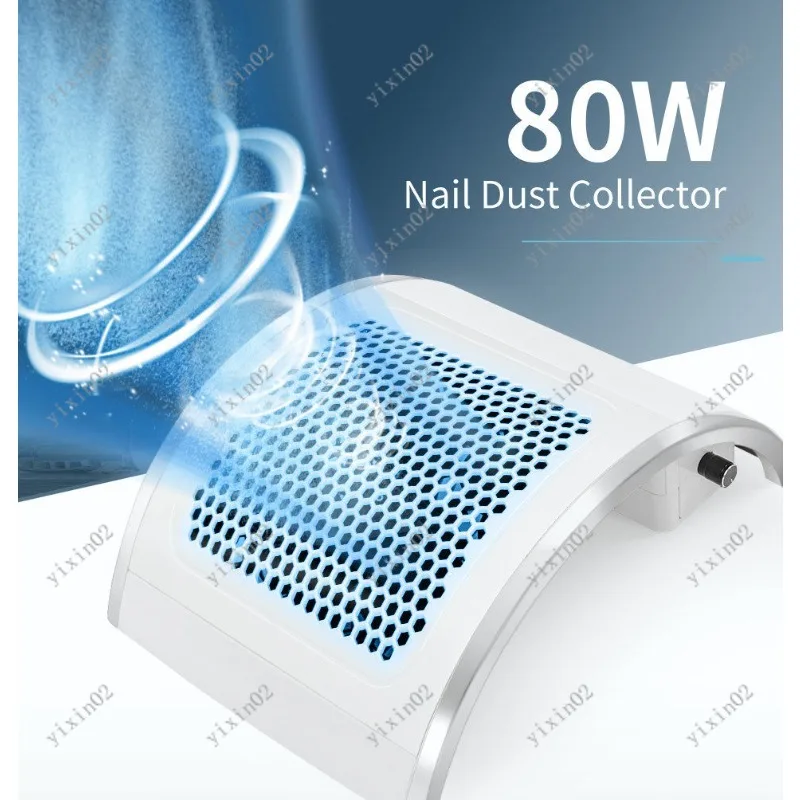 High Power Nail Dust Collector Strong Suction Desktop Vacuum for Nail Salon Use