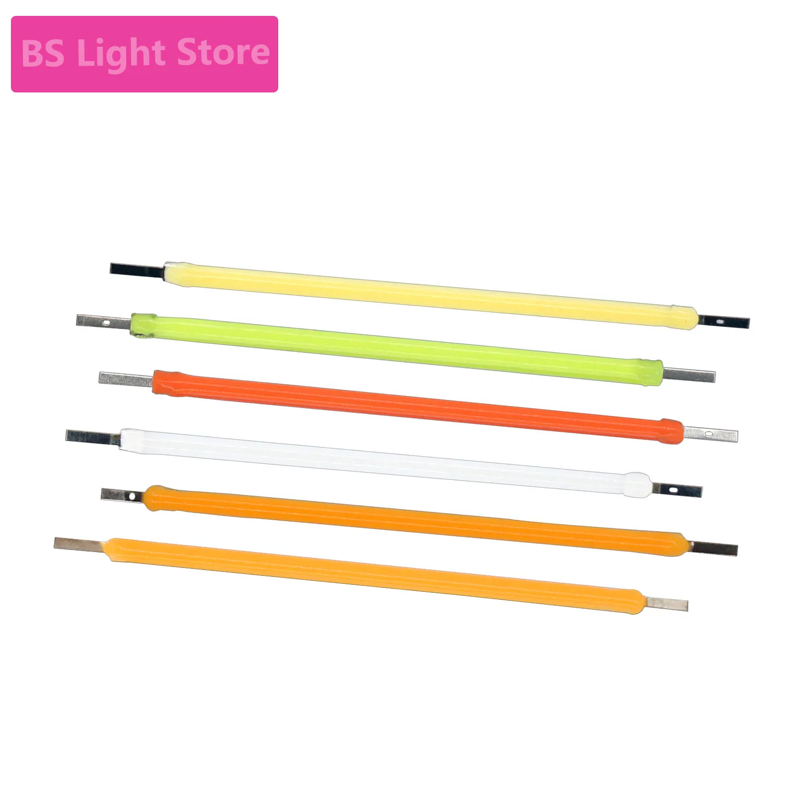 

10pcs Edison Bulb DC3V 54mm LED COB Filament Lamp Parts Incandescent Light Accessories Diode for Decoration lighting DIY