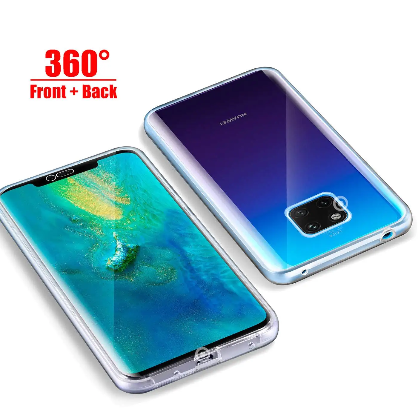 حافظة حماية كاملة للجسم 360 لهاتف هواوي ميت 20 10 برو P30 P20 P40 Lite Pro P Smart 2019 2020 2021 غطاء مزدوج مقاوم للصدمات