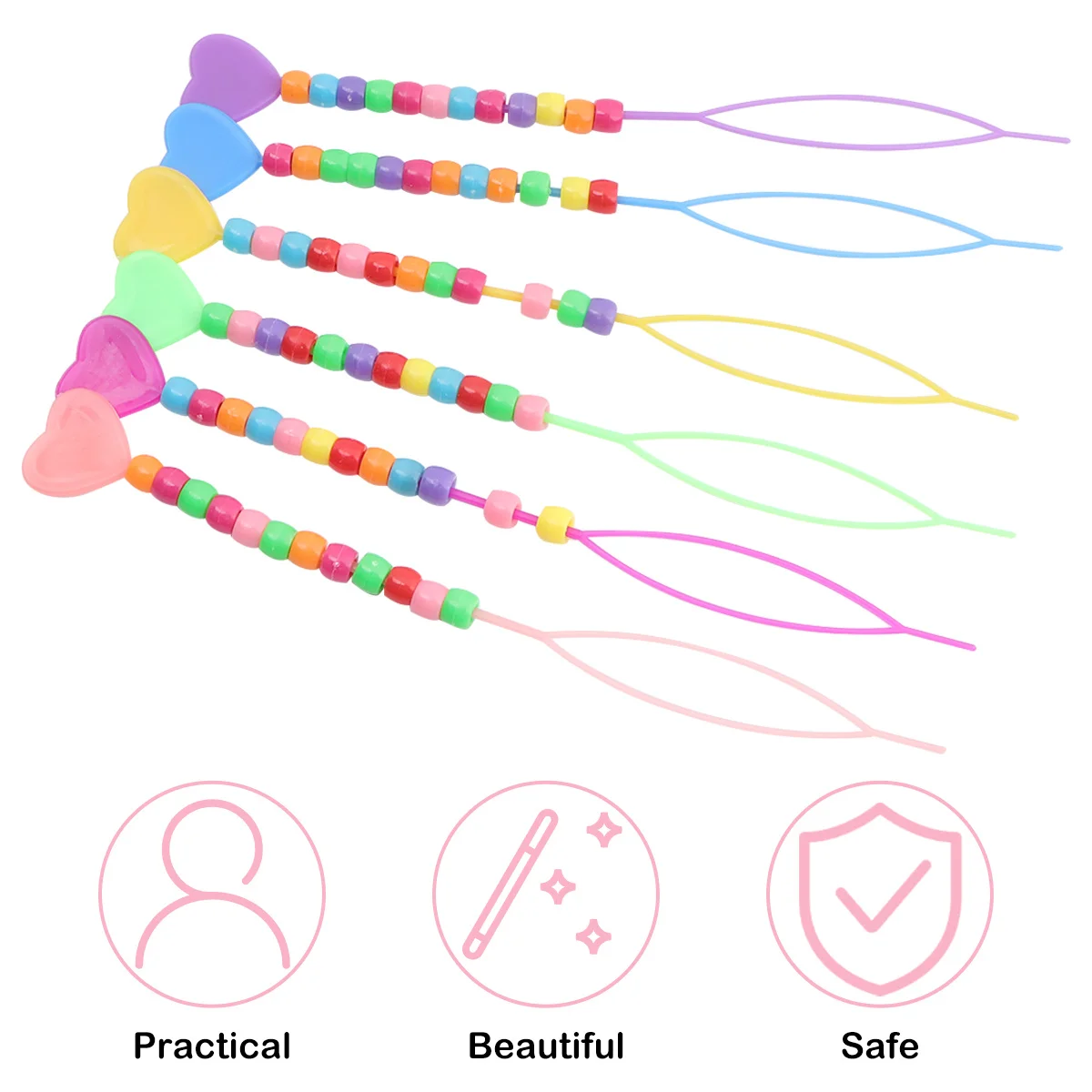 

12Pcs Hair Braid Needle Styling Tool for Ballet Recital Dance No Damage Neat Tidy Look in Seconds Pull Hair Needle