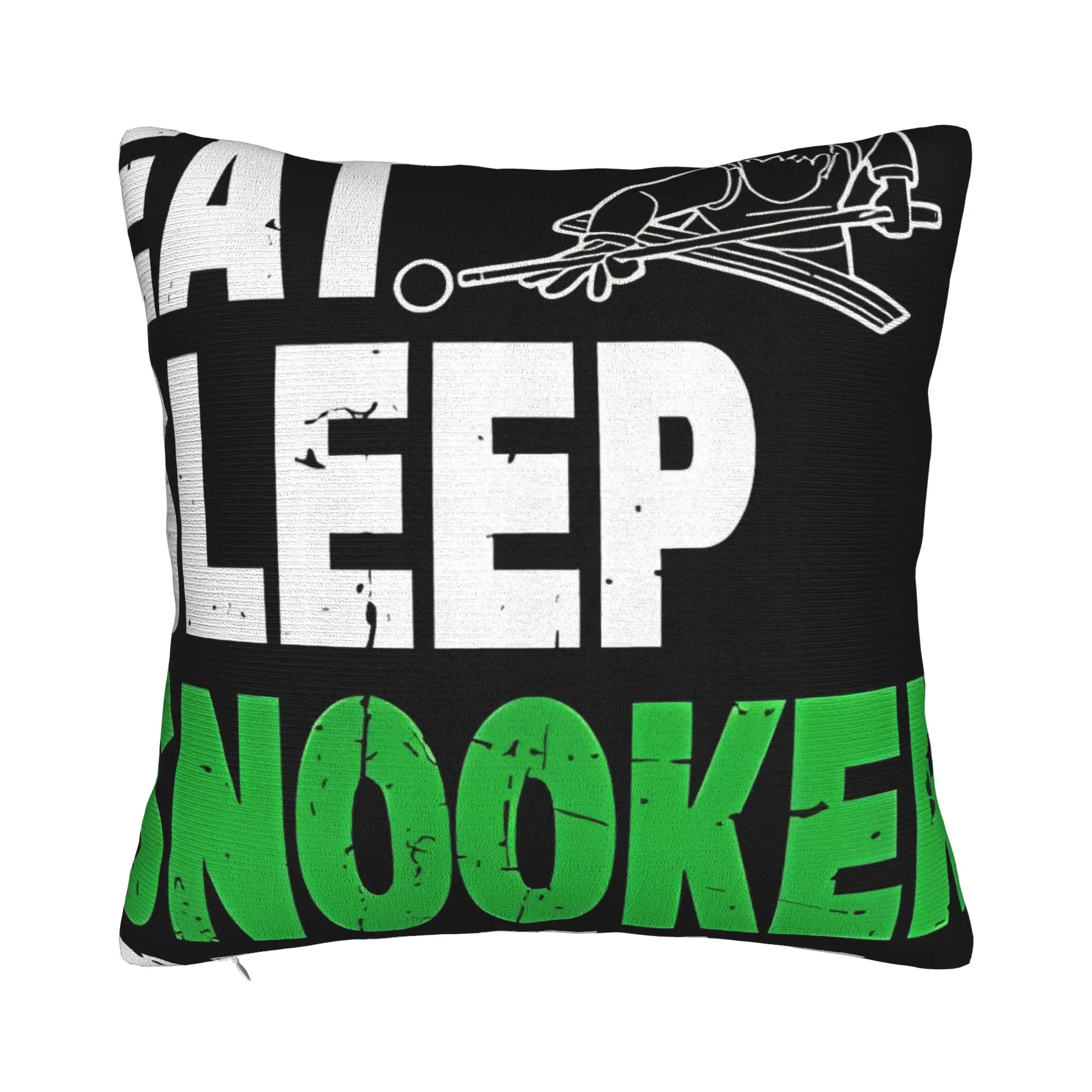 Eat Sleep Snooker Repeat Snooker  Decorative Pillowcases for Cozy Snooker Pillow Cover Soft Durable