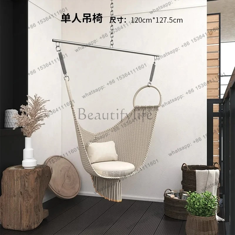 

Hanging chair swing outdoor cradle chair courtyard home Nordic balcony hammock light luxury indoor hammock