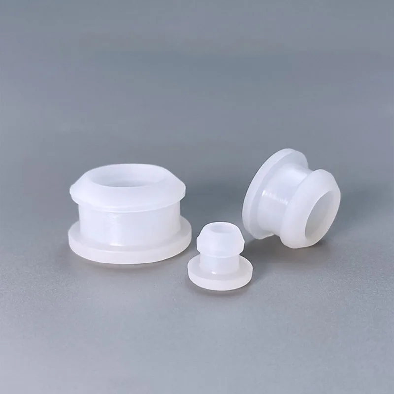 Transparent Conical Snap-on Silicone Rubber T Type Plug Blanking End Caps Tube Inserts Bung Proof High Temperature Dia 2.5-30mm