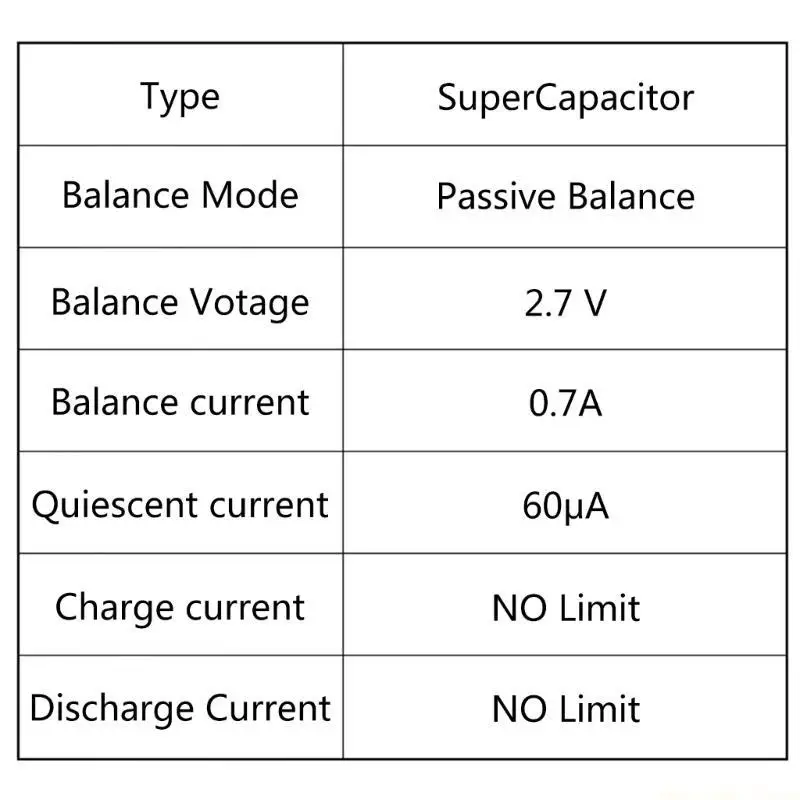 F62C Capacitor Lithium Titanate Battery Balance Board LTO Balance
