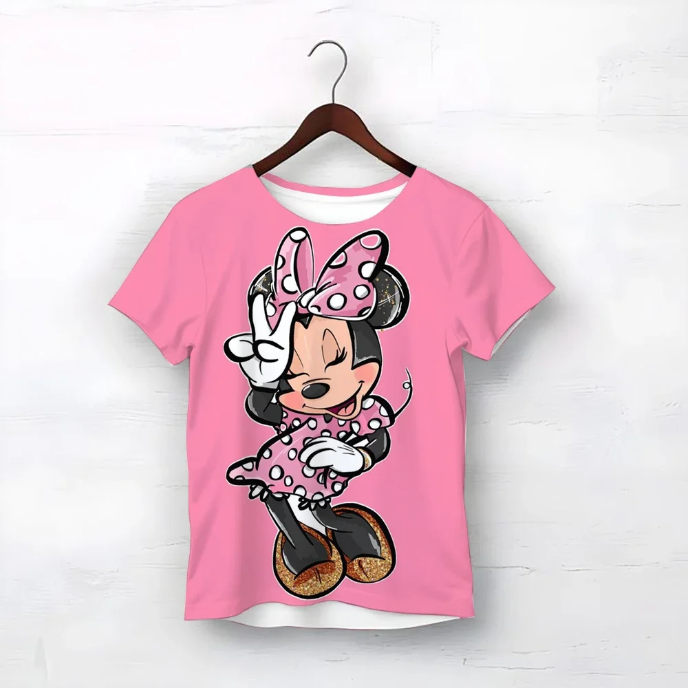 

Лето 2022, футболка с Микки Маусом Диснея, От 3 до 14 лет, детская футболка, детские топы в мультяшном стиле, футболки с короткими рукавами, футболка для подростков