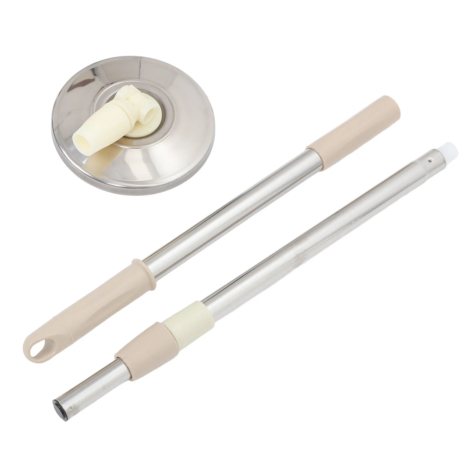 

Телескопическая ручка для швабры из нержавеющей стали, регулируемая, вращающаяся, для эффективной уборки пола дома и в офисе