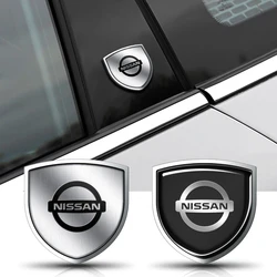Car Body Trunk Side Door Window Chrome Metal Badge Sticker Auto Accessory For Nissan Qashqai j10 j11 x Trail t32 t31 Tiida Juke