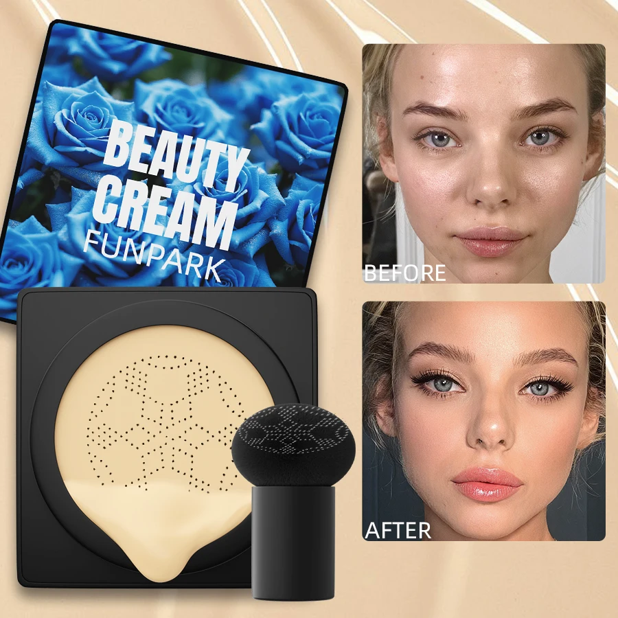 Base mágica hidratante de 5 colores, cojín de aire, crema CC, corrector de cabeza de seta, Base de maquillaje facial de larga duración, regalo cosmético