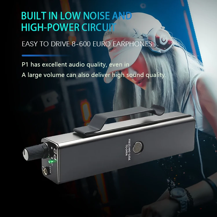 Ultra-Low Noise Circuit P2 Headphone Amp, Road-Ready Stereo/Mono Instant Switch Design For Drummers& Live Vocalists