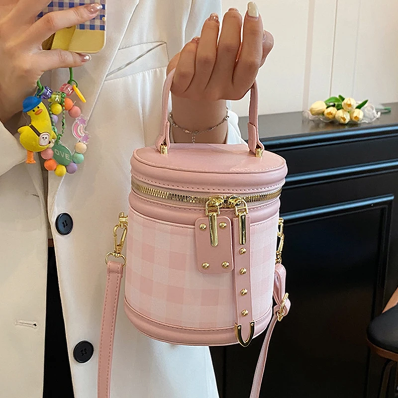 Pink Plaid Bucket B… - image