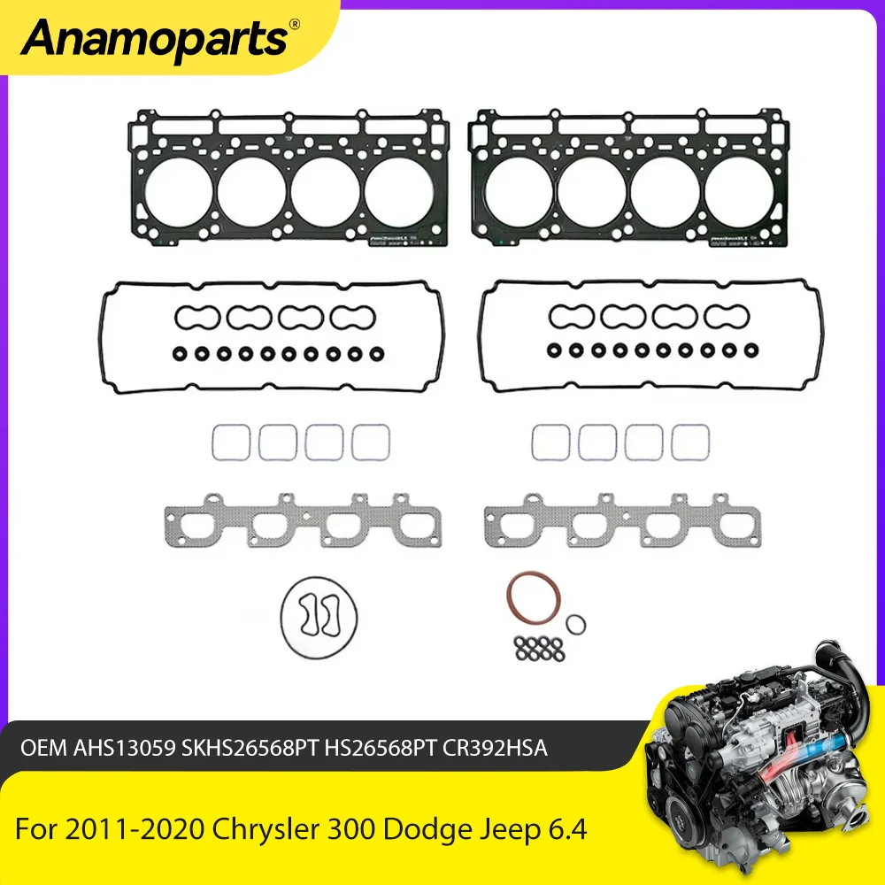 

Cylinder Head Gasket Set Fit Hemi 392 6.4 L For 2011-2020 Chrysler 300 Dodge Jeep 6.4L GRAND CHEROKEE Ram 2500 3500