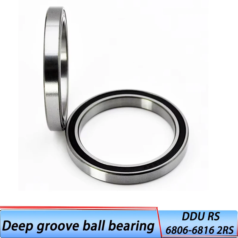 6806-6816 2RS DDU RS Bearing 6808RS Deep Groove Ball Bearings 2pcs