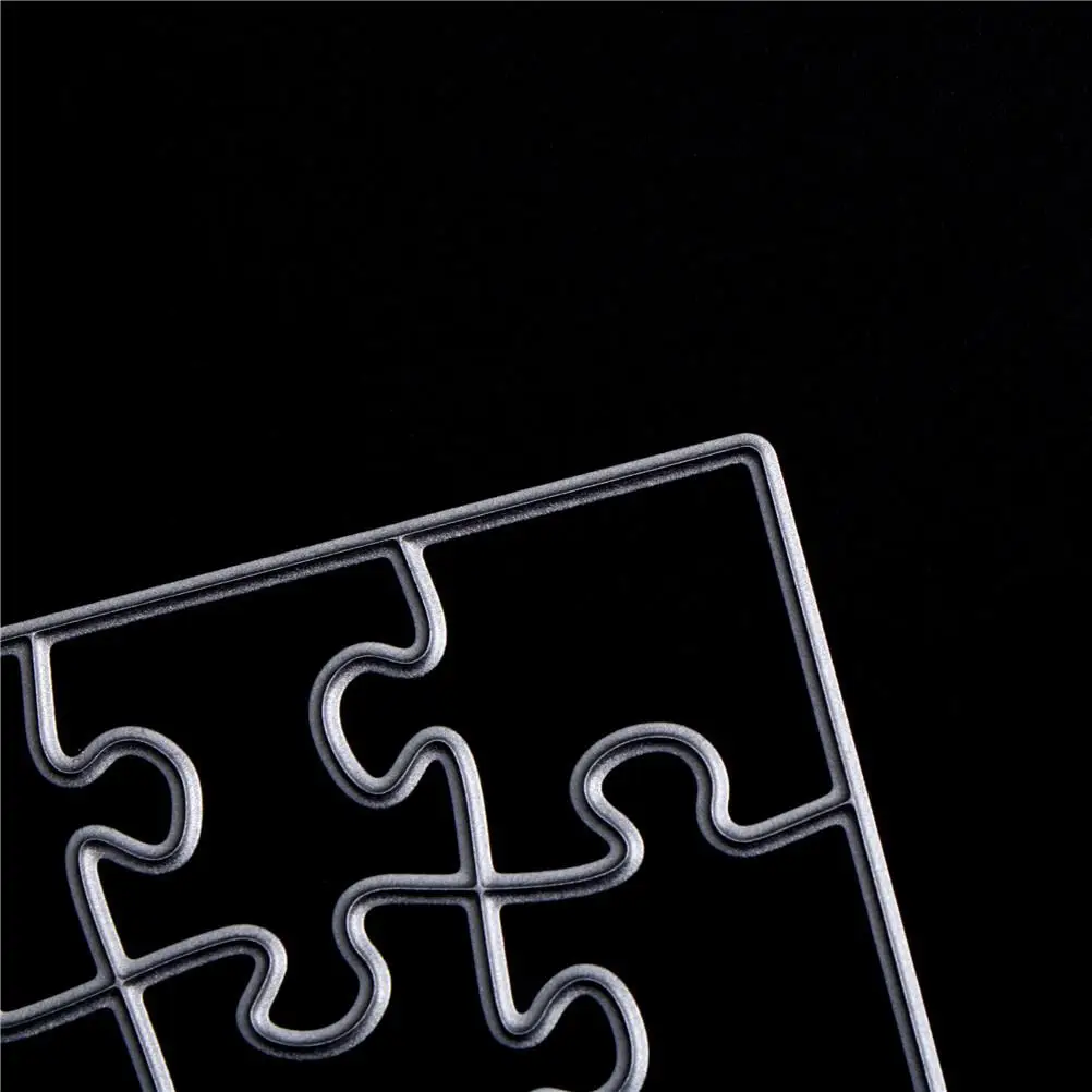 Metal Cutting Dies DIY Scrapbooking Puzzle Embossing Dies Customized Cut Stencils La coupe meurt des pochoirs 6.5*4.2cm