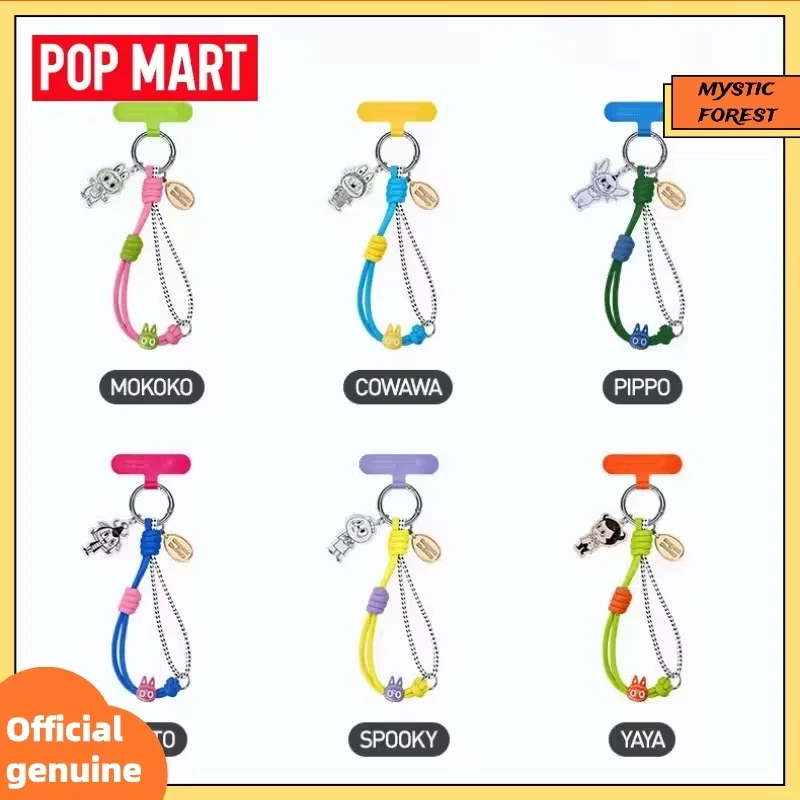 

Новинка POP MART: Модный брелок для телефона The Monsters Labubu к 10-летию, коллекционная серия Labubu, декоративные цепочки, таинственная коробка
