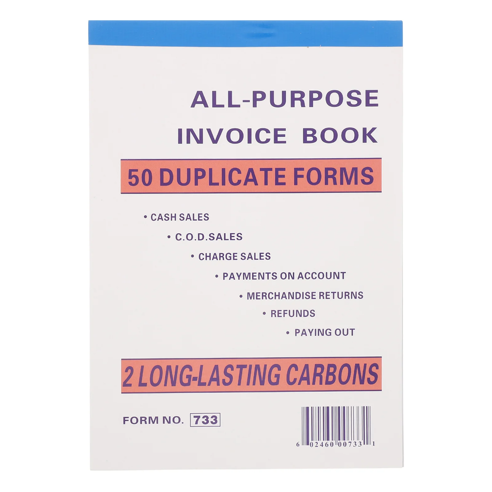 Receipt Book Invoice for Record Keeping Delivery Note Purchase Order Business Paper Books