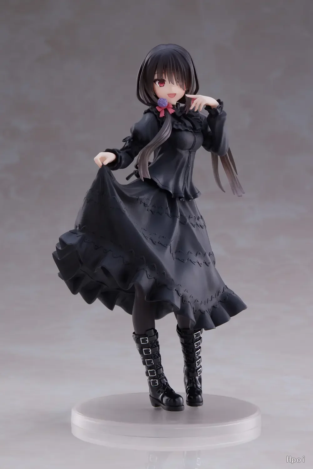 20cm Date A Live Anime Figure Black Dress Casual Wear Kurumi Tokisaki PVC Action Figure Car Decoration Collection Model Toy Gift