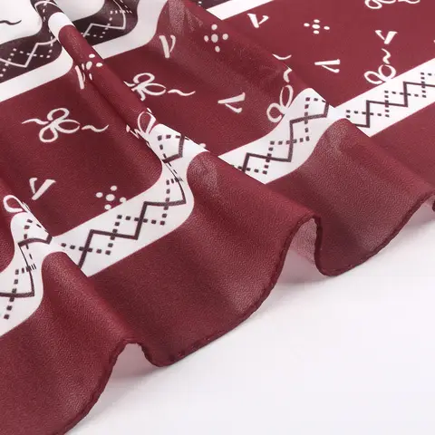 12 best sales मुद्रित शिफॉन हिजाब - №5