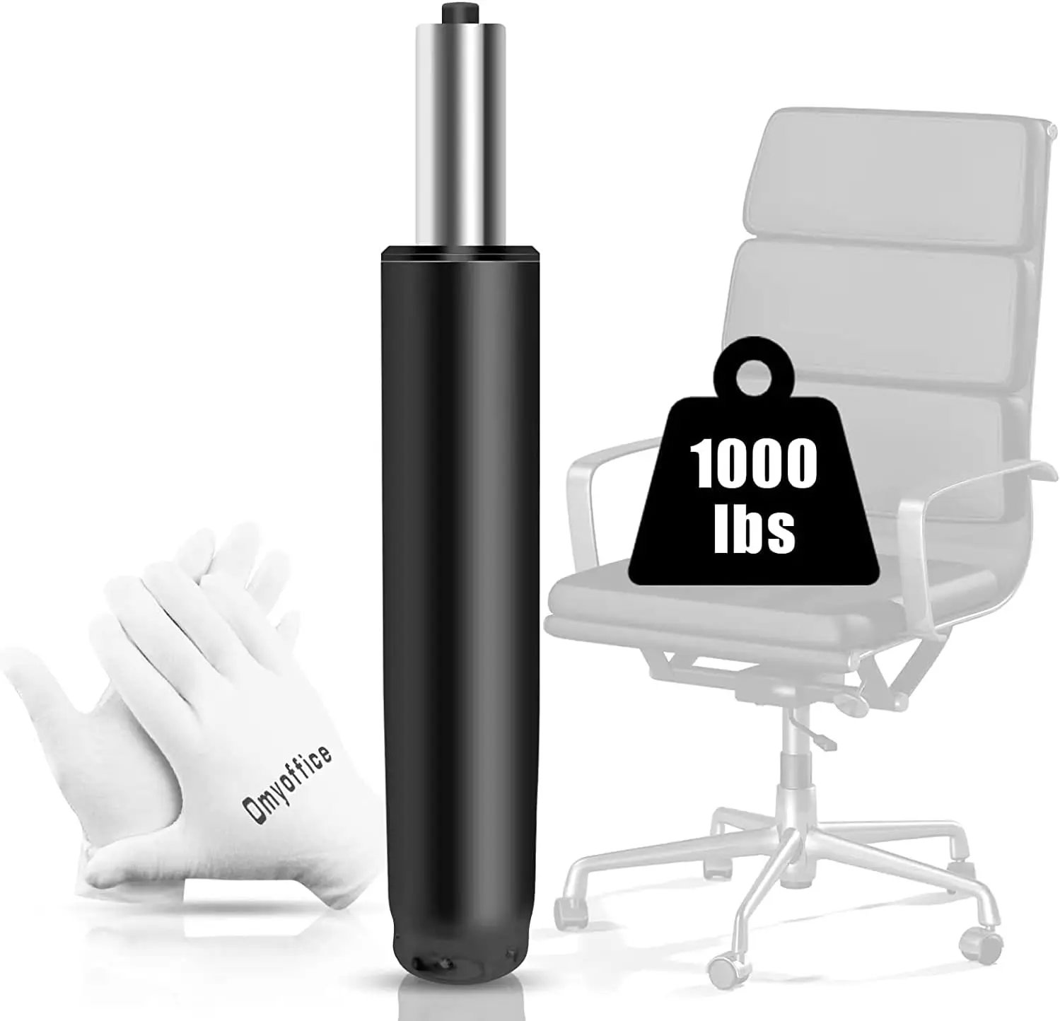 

Adjustable Gas Lift Cylinder For Office Chairs, Black, 1000Lbs Acity