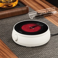 110V/220V Rotary Electric Ceramic Stove 8 Gear Coffee Heating Stove Mini Silent Tea Stove Water Heater Automatic Power Off 800W