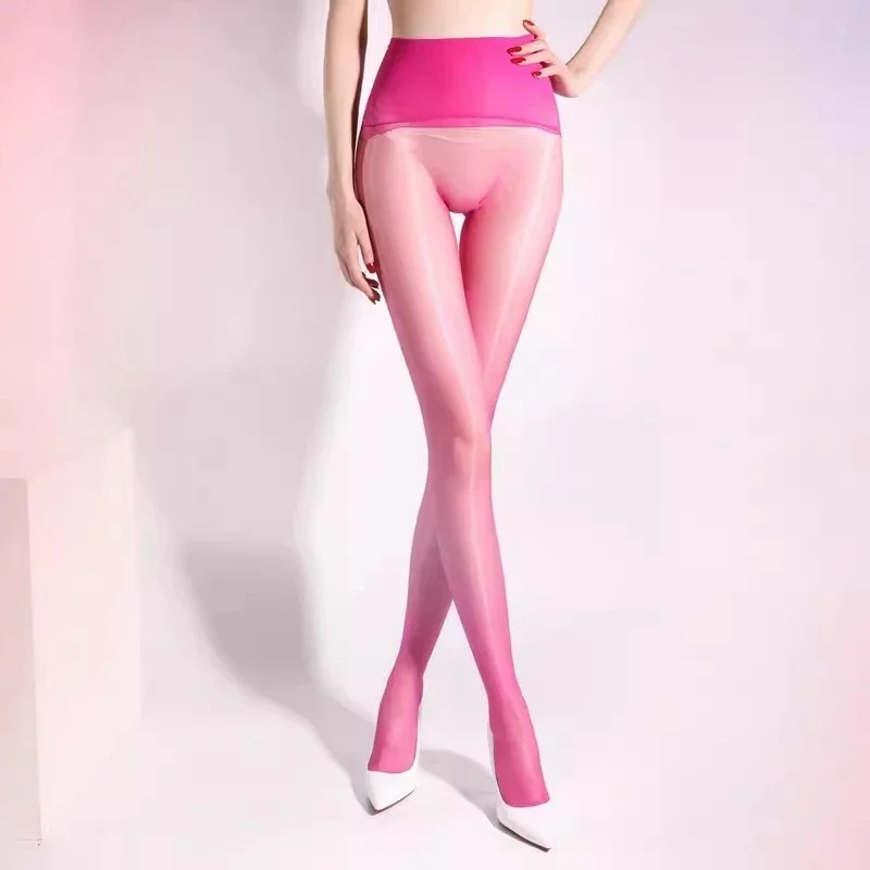 360 Seamless Shiny Silky Stockings Tights Women 1D Ultra Thin Transparent Intimate Stretchy Nylon Pantyhose For Girl Party Dance