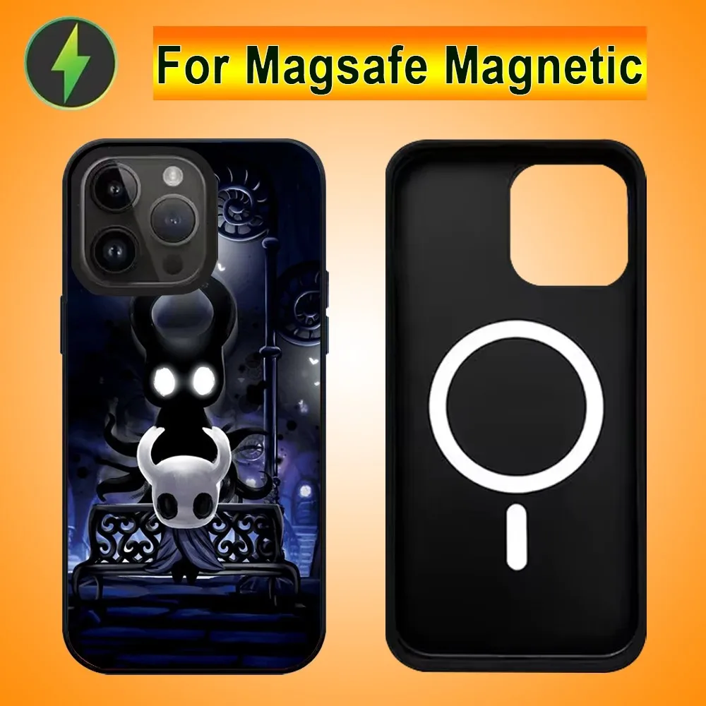 The H-Hollow K-Knight Phone Case For IPhone 15 14 13 Pro Max 11 12 Mini Alex Mirror For Magsafe Wireless Charging Cover