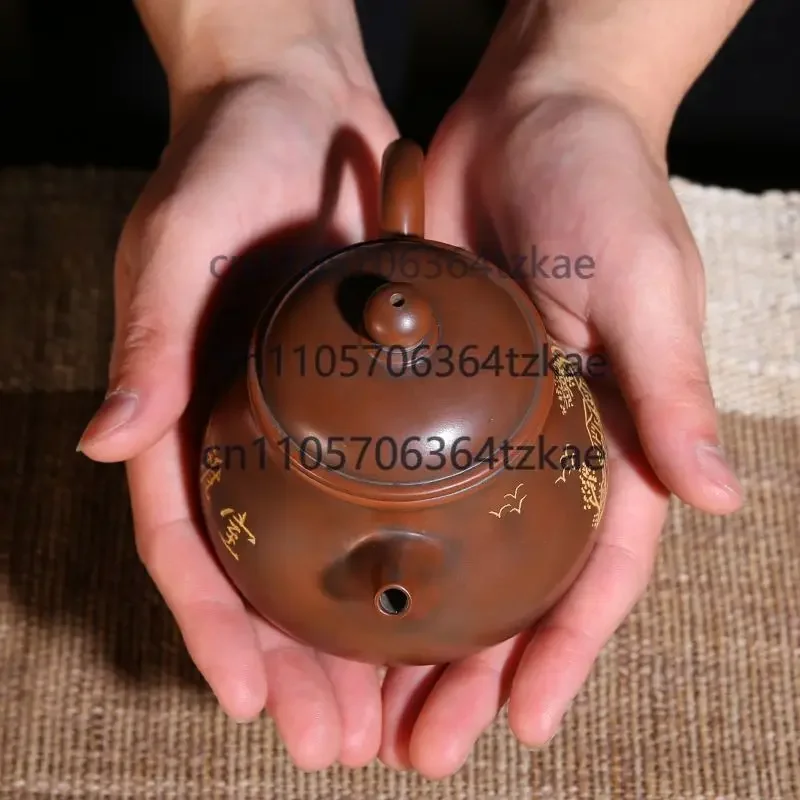 Nixing Pottery Teapot Is A Pure Handmade Non-purple Sand Tea Infuser Tea Set