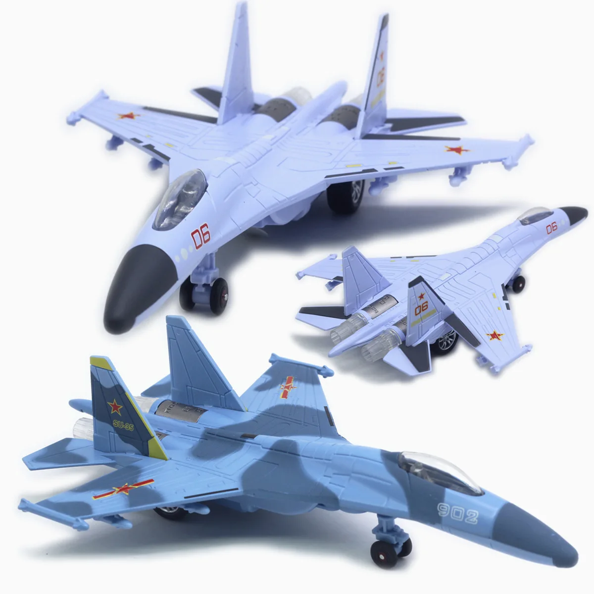 New 1:100 quality alloy pull back SU-35 fighter model,military model ornaments,Simulation sound and light aircraft toy