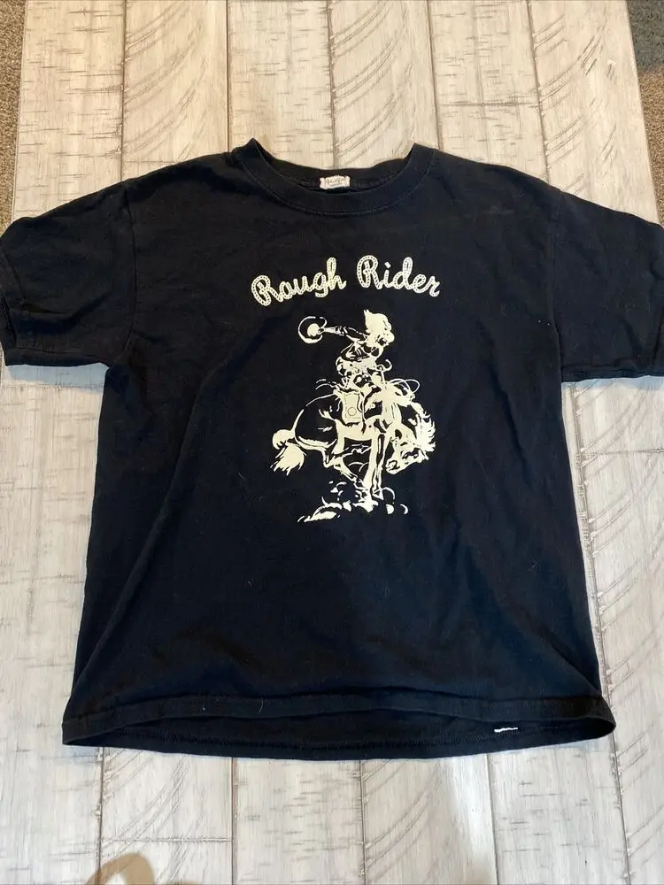 Rough Rider J GALT Cropped Tee T-Shirt Sleeve Brandy Melville Western  Cowboy