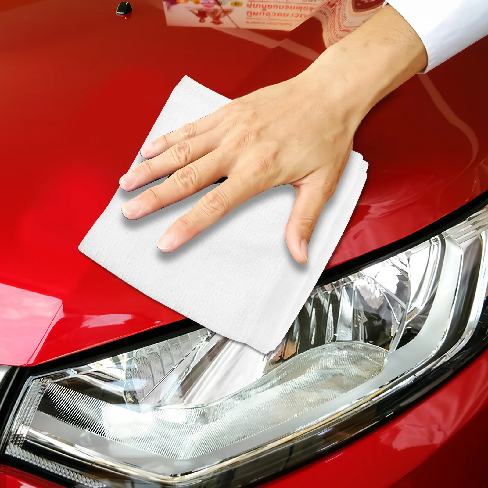 

24Pcs Disposable Cotton Hand Towels Soft Absorbent Quick Dry Hotel Restaurant Square Towels Multipurpose Bathroom Kitchen