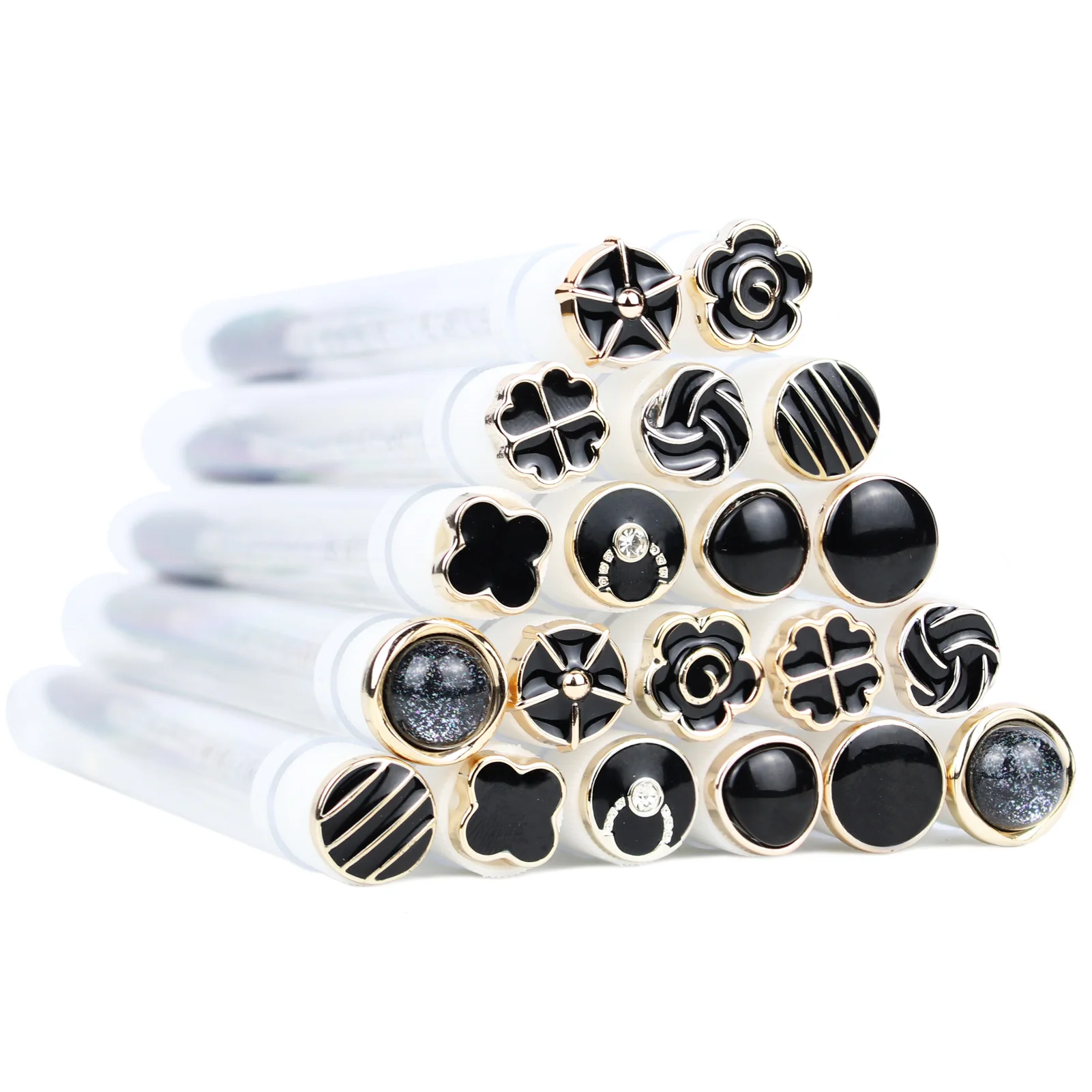 Varinhas de rímel tubo 20 pçs reutilizáveis chicote carretéis tubo preto escova de cílios tubos carretéis lash extensão escovas aplicador