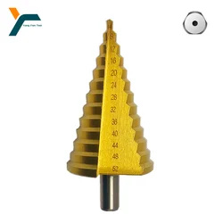 4-52mm Step Drill Bit Set Titanium Straight Flute Milling Cutter For Woodworking Wood Aluminium Metal Sheet Core Hole Opener
