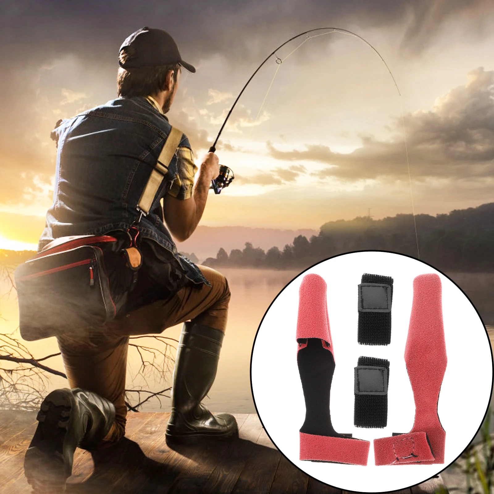 

2 set 2 Sets Caps Pole Sleeves Protective Case For Outdoor Rods Rod Protection Sleeve Accessories Rod Cover Tools Fishing Tackle