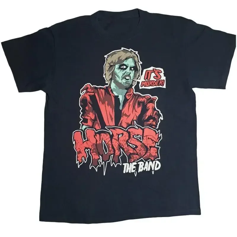Horse The Band For Fans Black T Shirt Cotton All Size