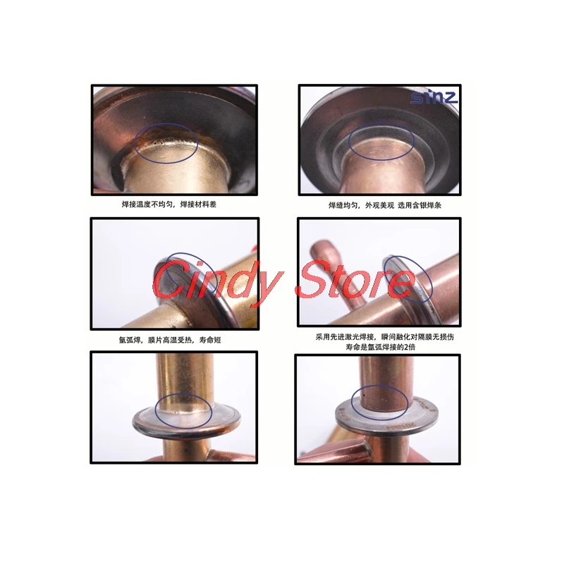 1PCS Fluorine CGX discharge Bypass valve for hot air Expansion valve refrigeration energy regulating valve CGX-0810152030