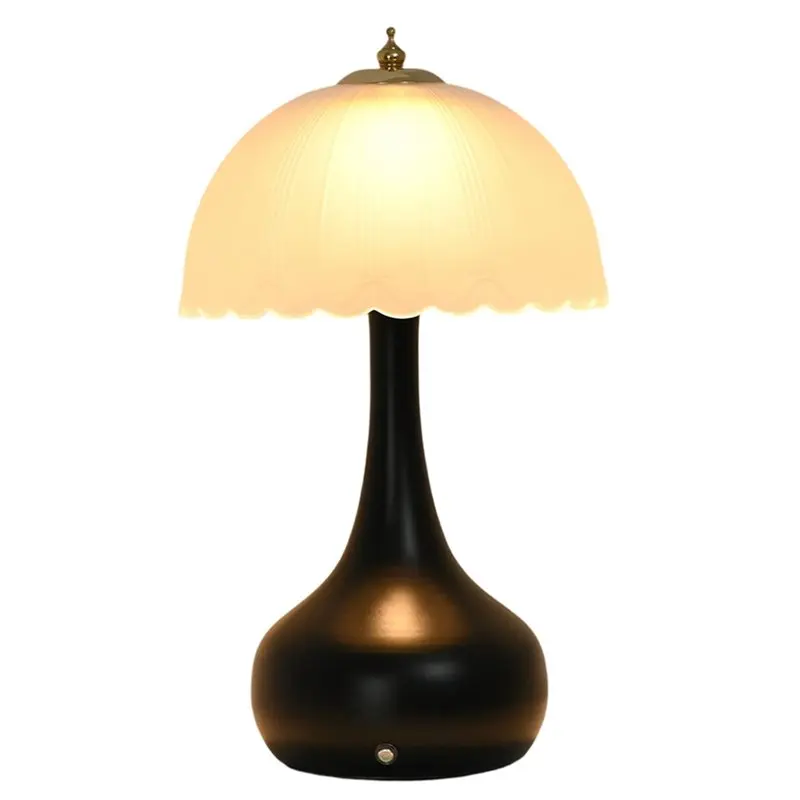 

Настольная лампа A71Z в стиле ретро, стеклянный ночник, прикроватная лампа в скандинавском стиле, роскошная настольная лампа для спальни с декором в виде тыквы, освещение для дома и отелей