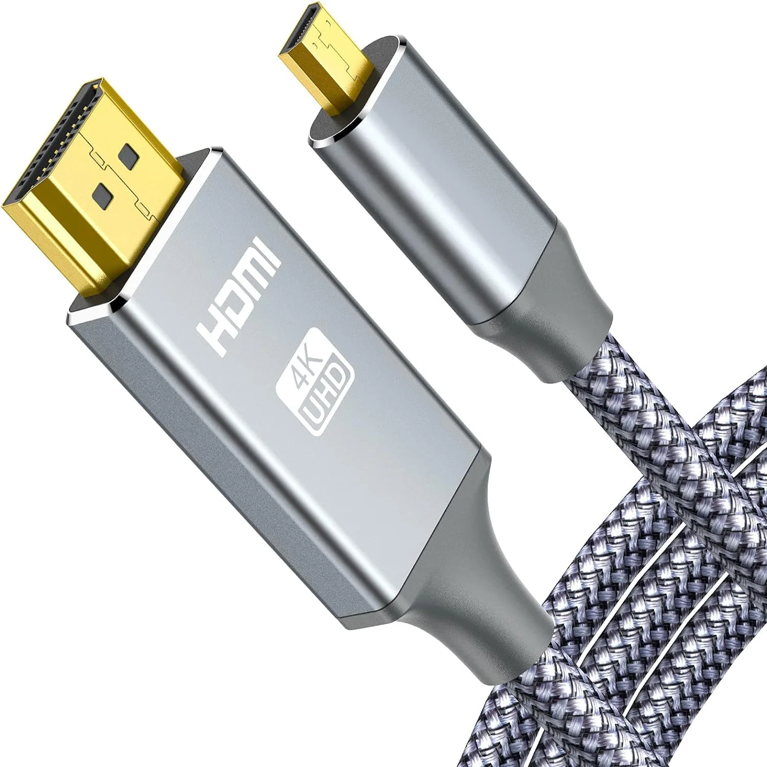 10PCS High Speed 4K Micro HDMI To HDMI Adapter Cable Male To Male Connector For Tablets Smartphones Cameras And Monitors