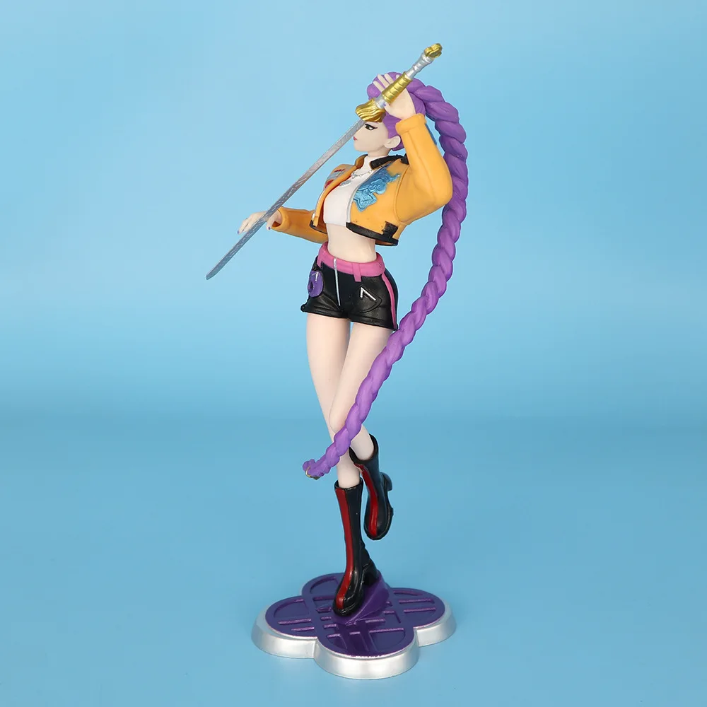 Kpop demon hunters figura rumi figuras anime mercadoria bonito menina modelo coleção estátua mesa decoração brinquedos presentes de natal