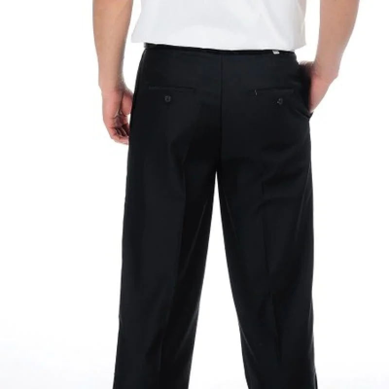 Pkz02 Hotel Work Clothes Thickened Gong Silk Brocade Pants Waiter Men's Trousers Straight