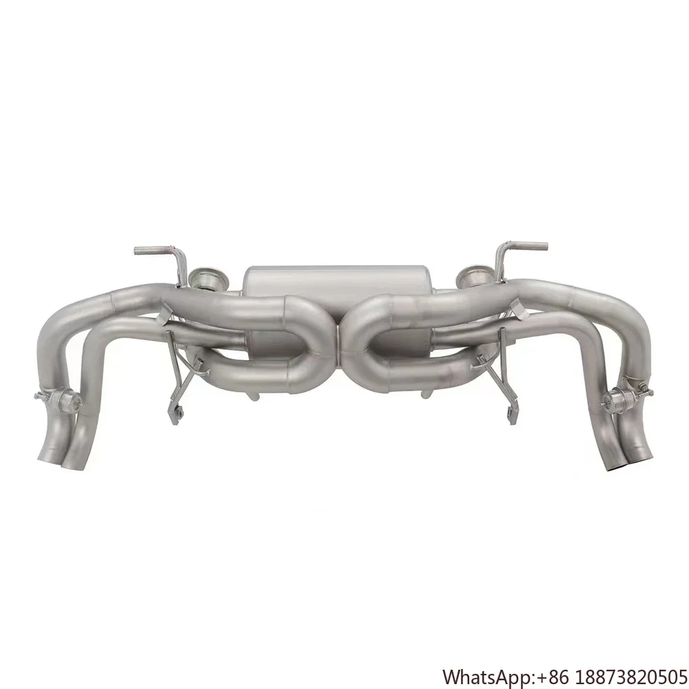 stainless steel performance exhaust For AUDI R8 V10 5.2 valve catback exhaust