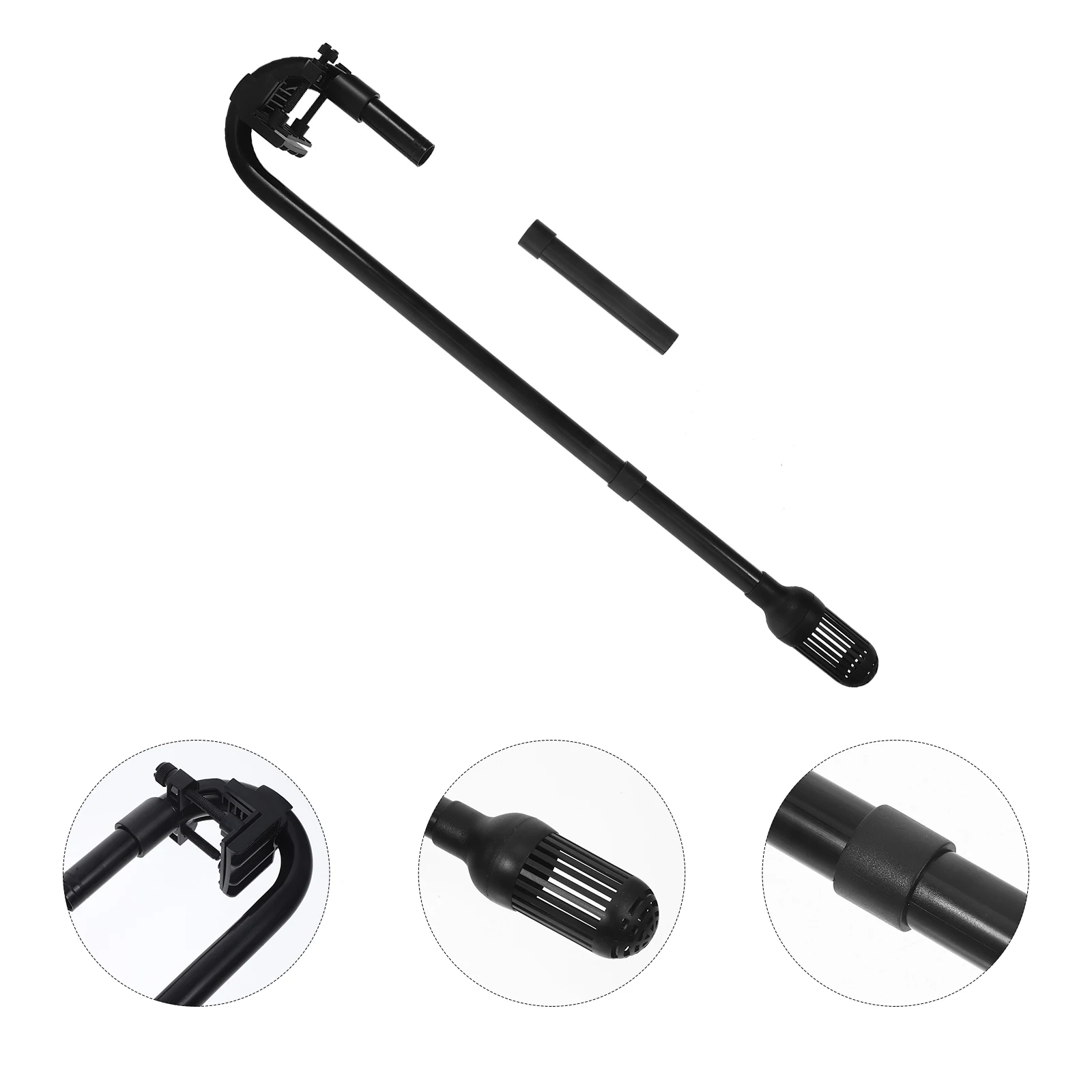 Tubo filtro esterno per acquario 303B Ingresso singolo ABS nero Durevole compatto Facile installazione Tubo per acqua per acquario Tubo in plastica per