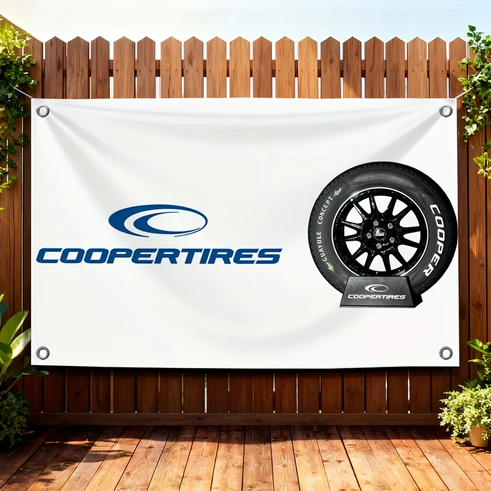 Professional Cooper Tires Automotive Display Banner Flag Pop-Up Trade Show Background Backdrop Decoration 60x90cm 24x35in