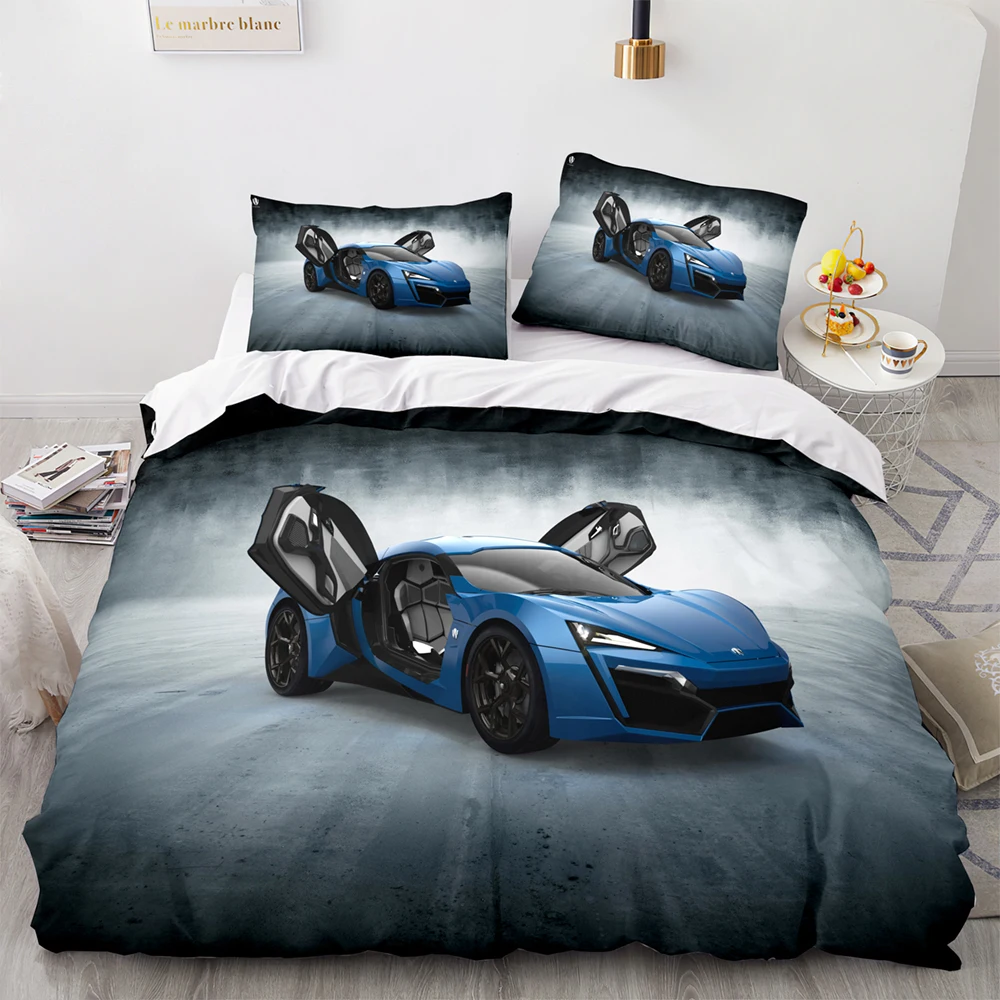 

Lykan Hypersport Bedding Set Single Twin Full Queen King Size Sports Car Bed Set Aldult Kid Bedroom Duvetcover Sets 3D Print 011