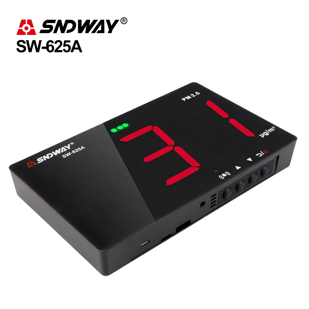 SNDWAY Monitor kualitas udara Mini/detektor Gas/penganalisis Gas/alat diagnostik monitor PM2, 5/SW-625B