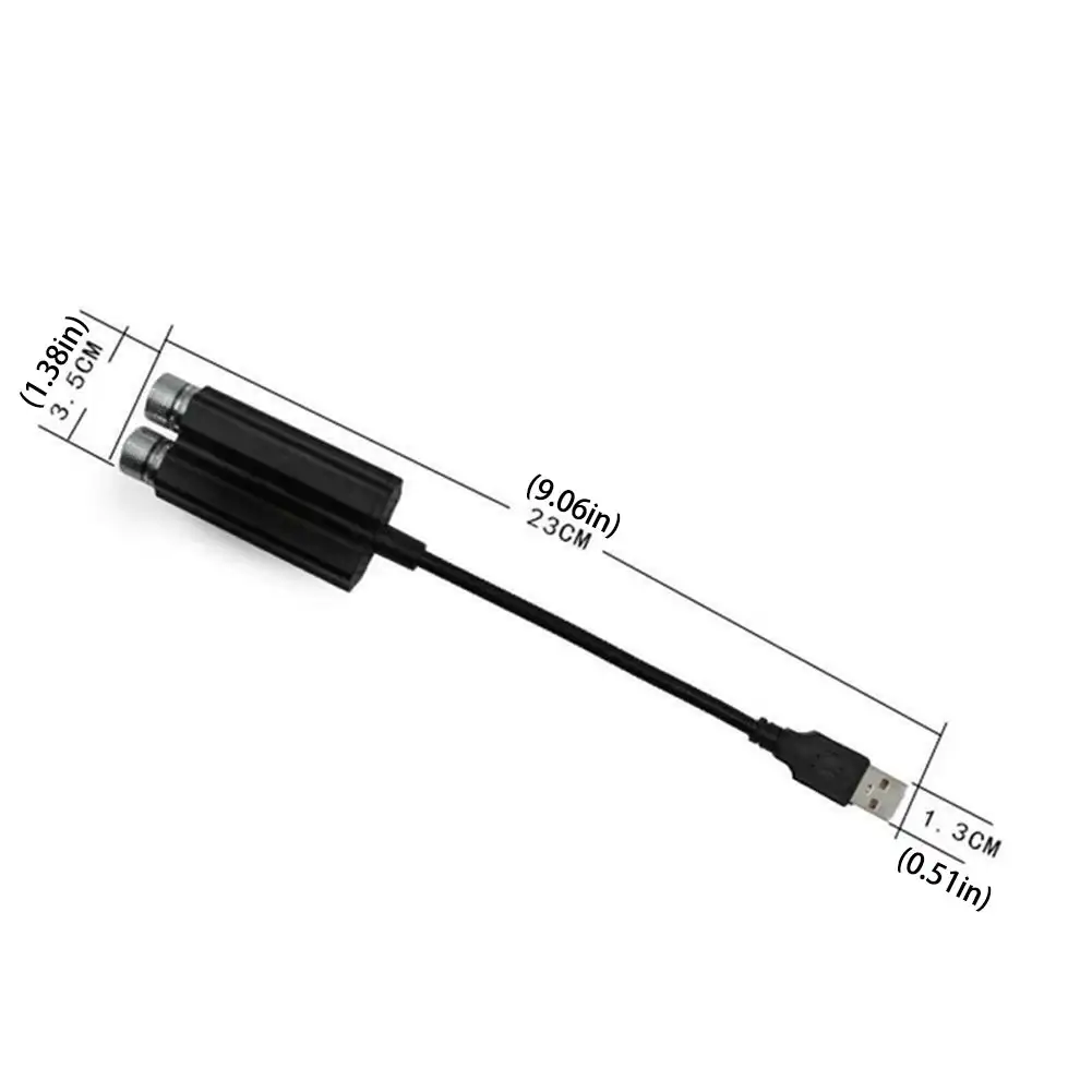 Lampka USB z podwójną głowicą, projektor gwiazd na dach samochodu, mini lampa LED galaktyka, akcesoria do dekoracji domu i samochodu