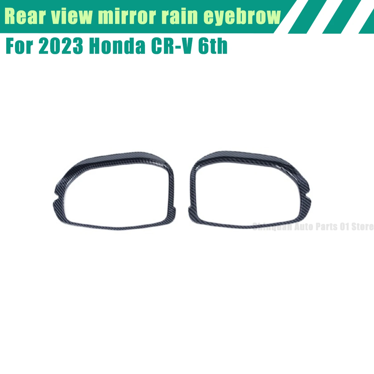 For 2023 Honda CR-V 6th Gen Side Mirror Rain Guards, Anti-Rain Visor & Decorative Trim Sticker