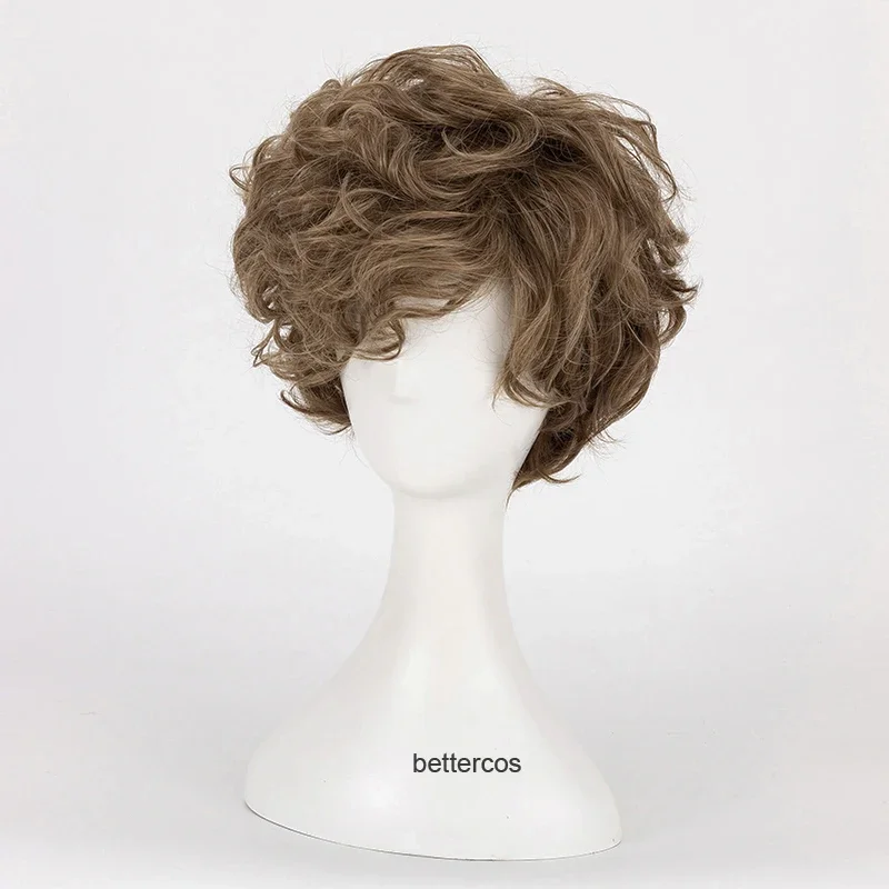 Fantastic Beasts The Crimes of Grindelwald Newt Scamander Cosplay Wig Brown Short Heat Resistant Synthetic Hair Wig   Wig Cap image 3