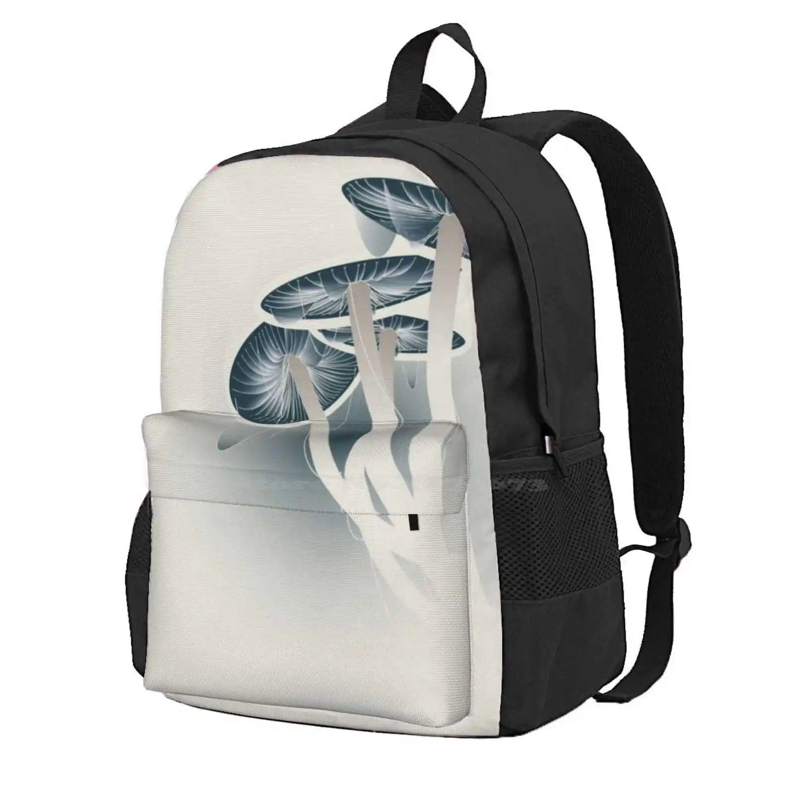 Shrooms Hot Sale Schoolbag Backpack Fashion Bags Fungus Mushrooms Vector Surreal